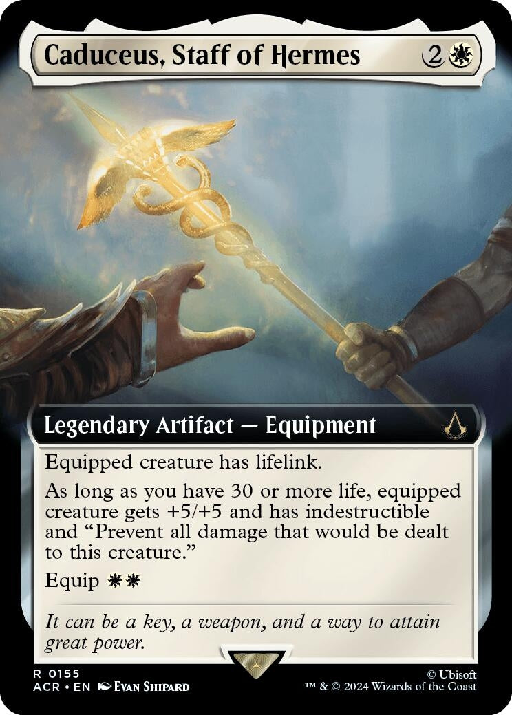 Caduceus Staff of Hermes (Extended Art) (155) [ACR] - MTG Single