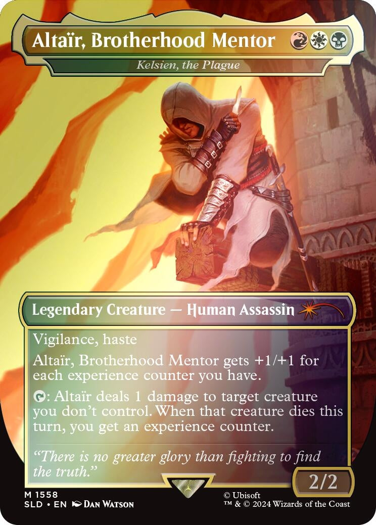 Altair Brotherhood Mentor - Kelsien the Plague (Rainbow Foil) (1558) [SLD] - MTG Single
