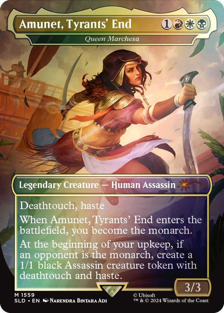 Amunet Tyrants’ End - Queen Marchesa (Rainbow Foil) (1559) [SLD] - MTG Single