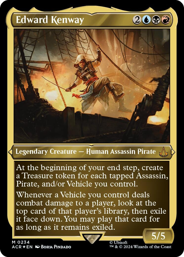 Edward Kenway (Foil Etched) (234) [ACR] - MTG Single