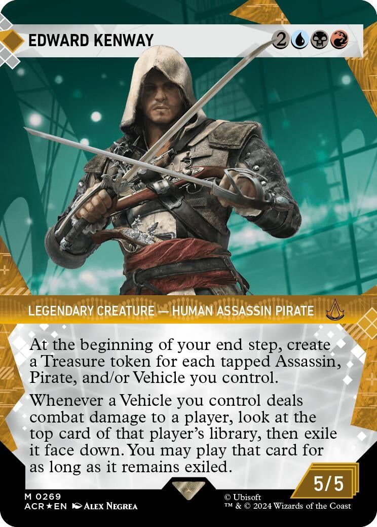 Edward Kenway (Showcase) (Textured Foil) (269) [ACR] - MTG Single