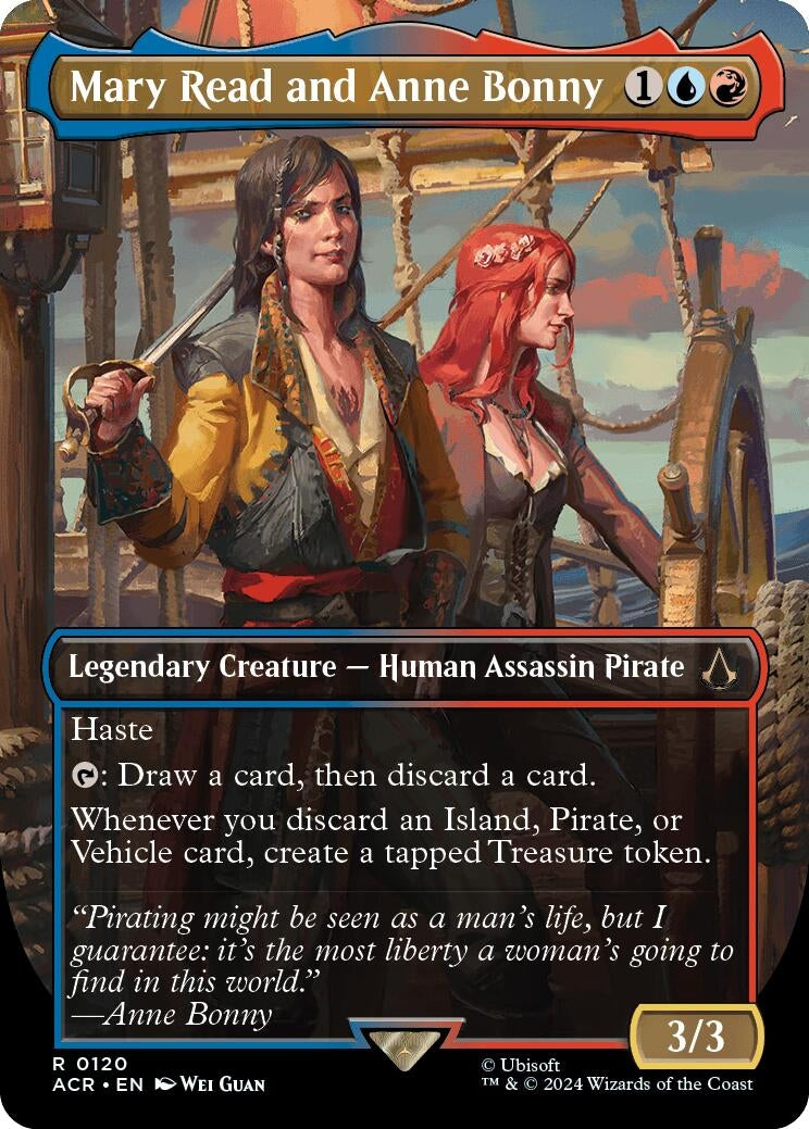 Mary Read and Anne Bonny (Borderless) (120) [ACR] - MTG Single