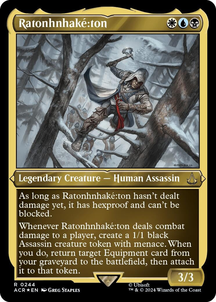 Ratonhnhake:ton (Foil Etched) (244) [ACR] - MTG Single