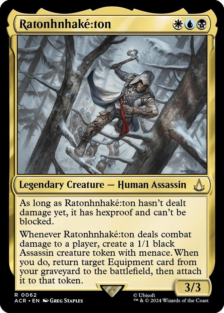Ratonhnhake:ton (62) [ACR] - MTG Single