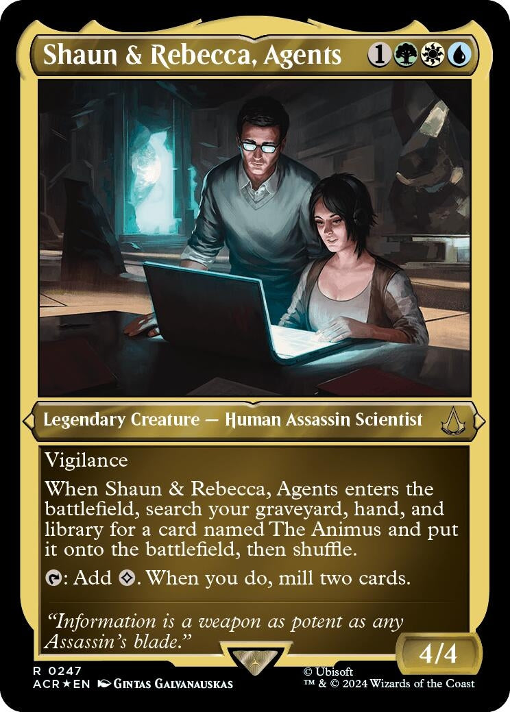 Shaun & Rebecca Agents (Foil Etched) (247) [ACR] - MTG Single