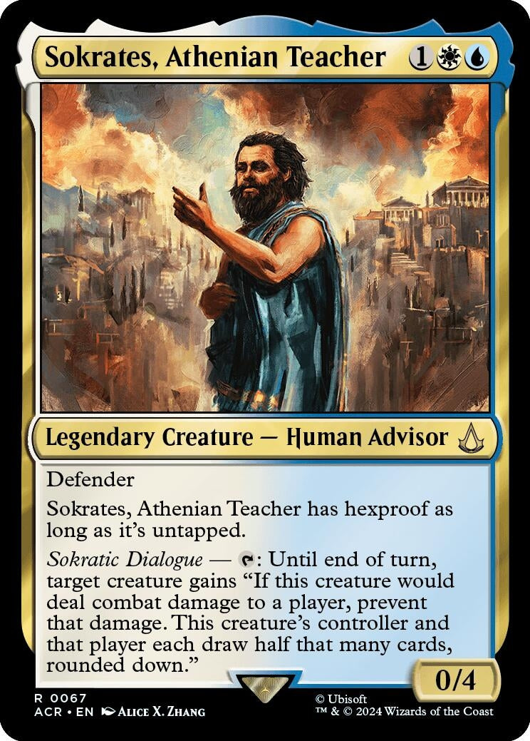 Sokrates Athenian Teacher (67) [ACR] - MTG Single