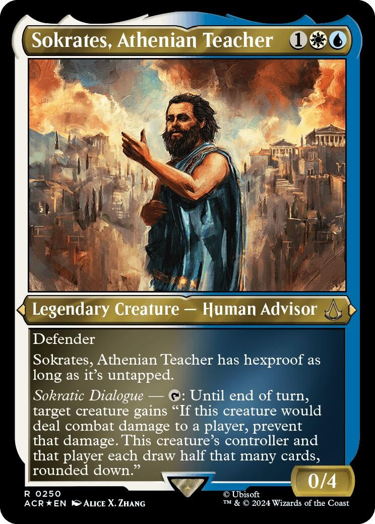 Sokrates Athenian Teacher (Foil Etched) (250) [ACR] - MTG Single