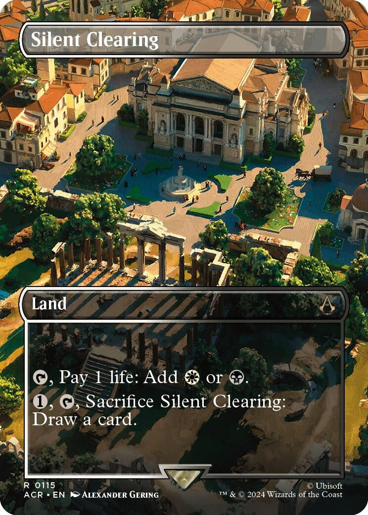 Silent Clearing (Borderless) (115) [ACR] - MTG Single