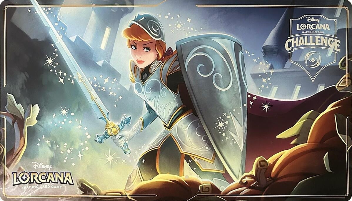 Disney Lorcana: Cinderella - Stouthearted Foil Playmat (Disney Lorcana Challenge) [RP] - Playmats Sealed
