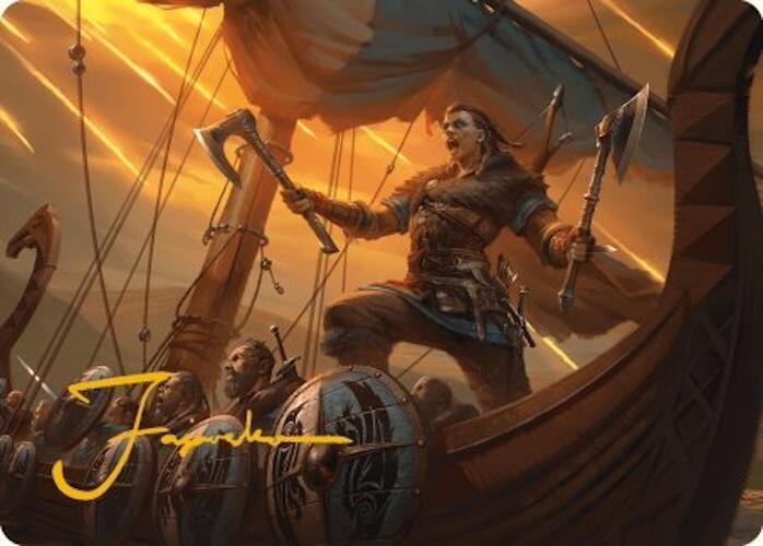Eivor Battle-Ready Art Card (Gold-Stamped Signature) (18) [ASACR] - MTG Single