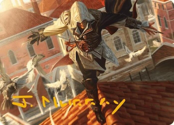 Ezio Blade of Vengeance Art Card (Gold-Stamped Signature) (19) [ASACR] - MTG Single