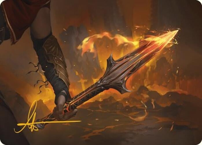 The Spear of Leonidas Art Card (Gold-Stamped Signature) (4) [ASACR] - MTG Single