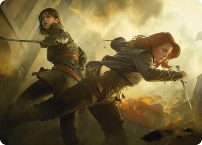 Mary Read and Anne Bonny Art Card (7) [ASACR] - MTG Single