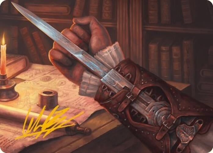 Hidden Blade Art Card (Gold-Stamped Signature) (9) [ASACR] - MTG Single
