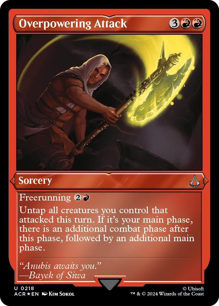 Overpowering attack (Foil Etched) (218) [ACR] - MTG Single