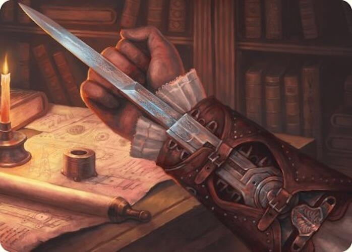 Hidden Blade Art Card (9) [ASACR] - MTG Single