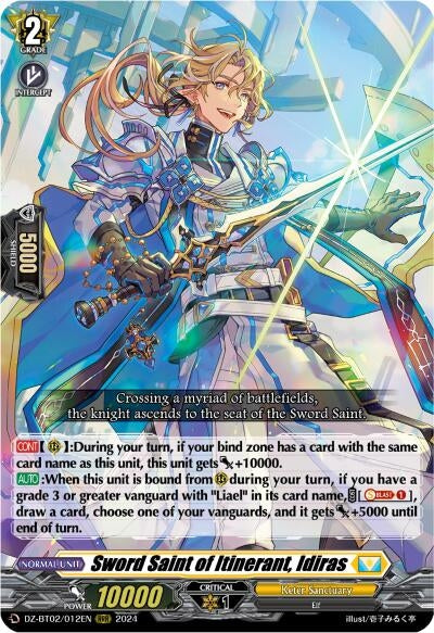 Sword Saint of Itinerant Idiras (2012) [DZBT02] - Cardfight Vanguard Single
