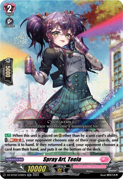 Spray Art Teela (2039) [DZBT02] - Cardfight Vanguard Single