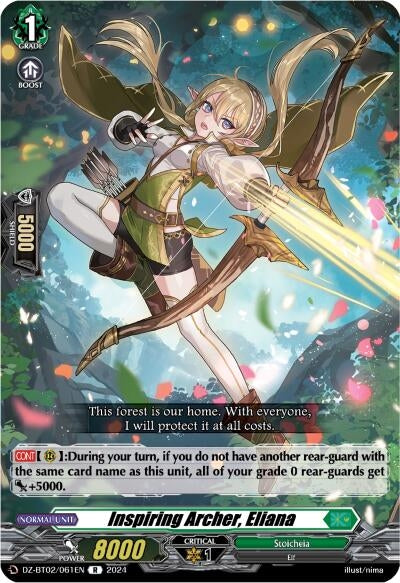 Inspiring Archer Eliana (2061) [DZBT02] - Cardfight Vanguard Single