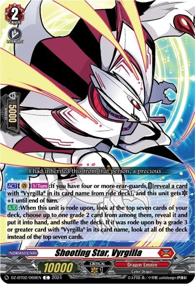 Shooting Star Vyrgilla (2069) [DZBT02] - Cardfight Vanguard Single