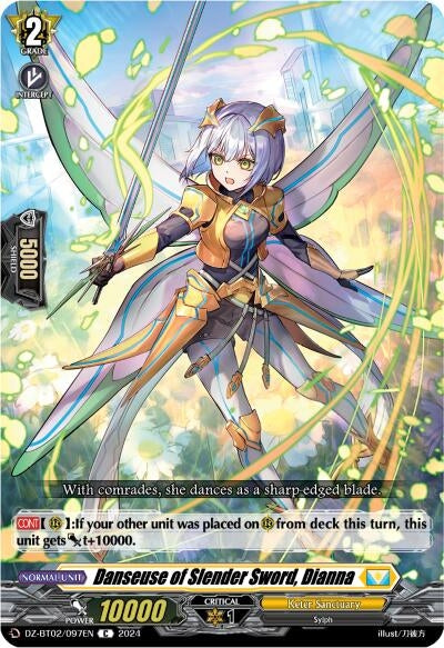 Danseuse of Slender Sword Dianna (2097) [DZBT02] - Cardfight Vanguard Single
