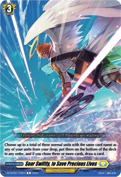 Soar Swiftly to Save Precious Lives (2104) [DZBT02] - Cardfight Vanguard Single