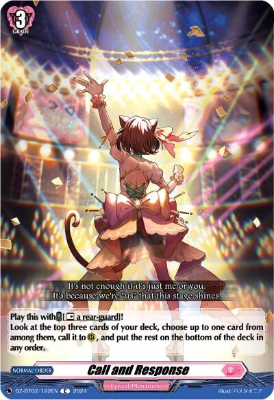 Call and Response (2122) [DZBT02] - Cardfight Vanguard Single