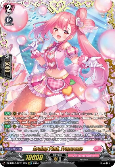 Loving Pink Francette (FFR) (217) [DZBT02] - Cardfight Vanguard Single