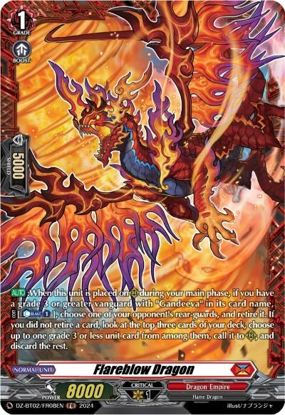 Flareblow Dragon (FR) (208) [DZBT02] - Cardfight Vanguard Single
