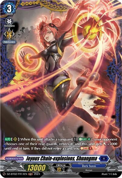 Joyous Chain-explosions Shuangma (FR) (214) [DZBT02] - Cardfight Vanguard Single