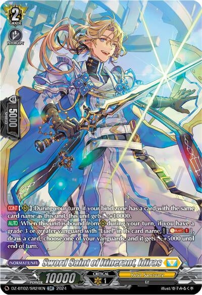 Sword Saint of Itinerant Idiras (SR) (224) [DZBT02] - Cardfight Vanguard Single