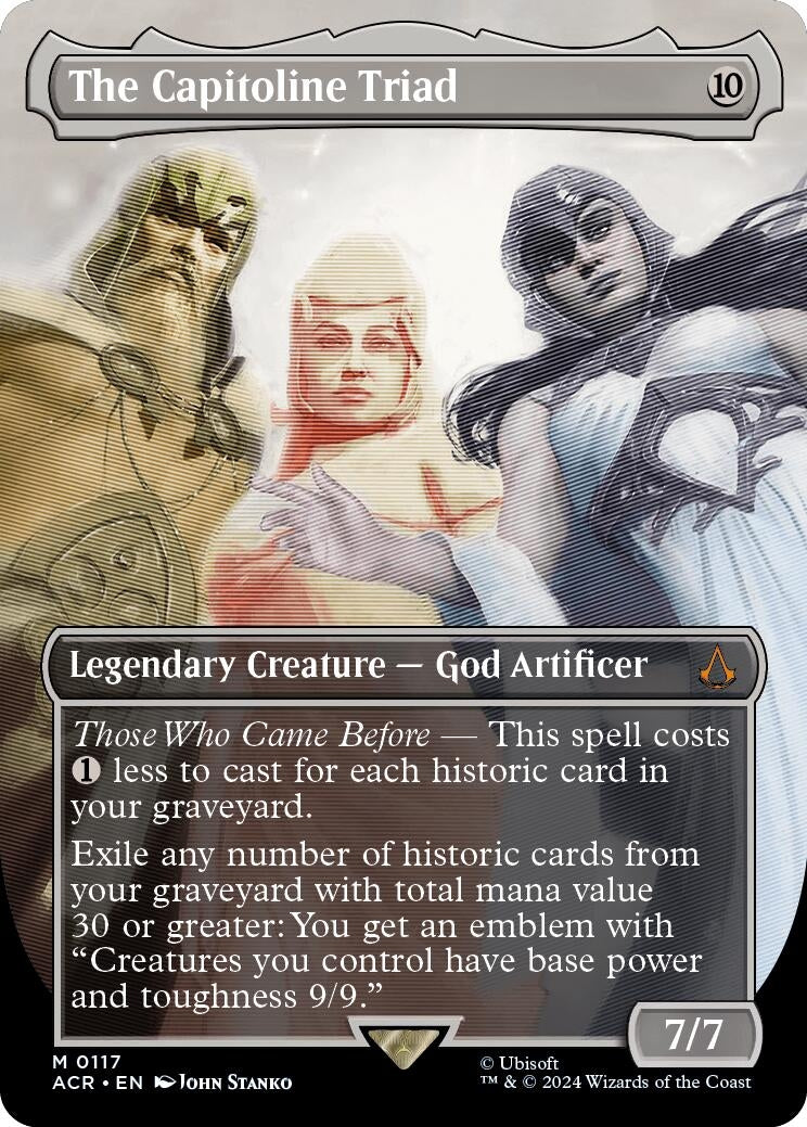 The Capitoline Triad (Borderless) (117) [ACR] - MTG Single