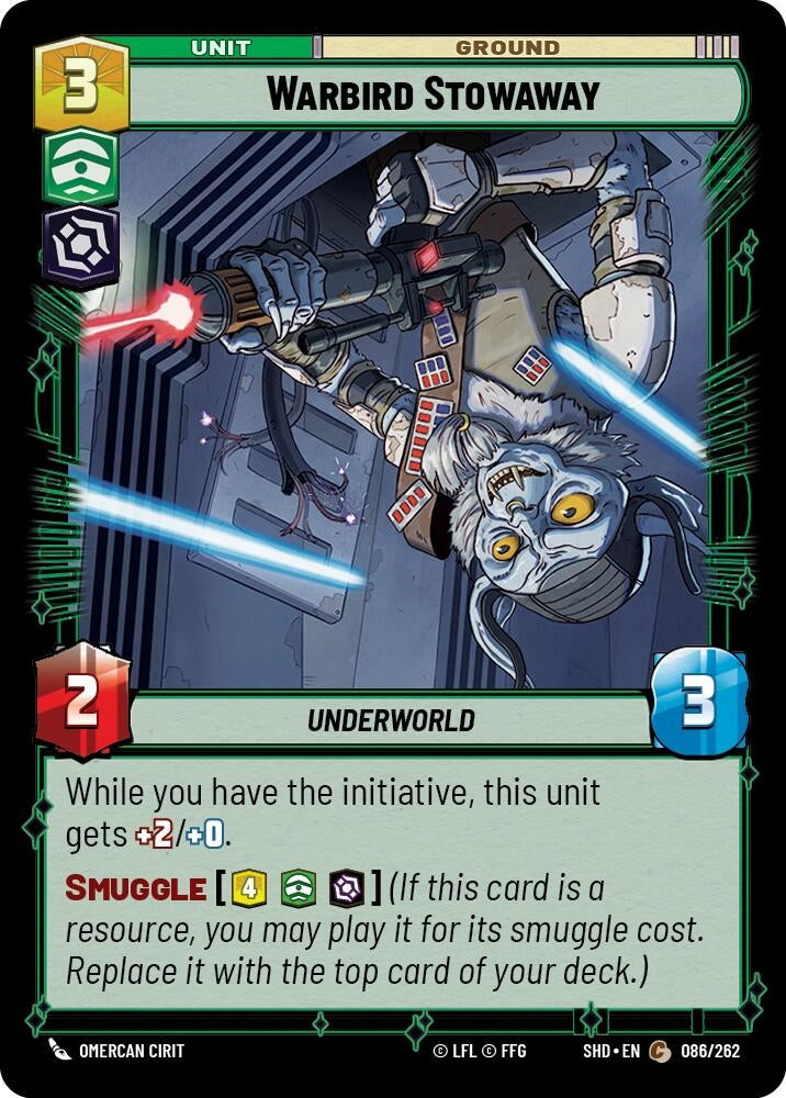 Warbird Stowaway (86) (SHD) - Star Wars: Unlimited Single