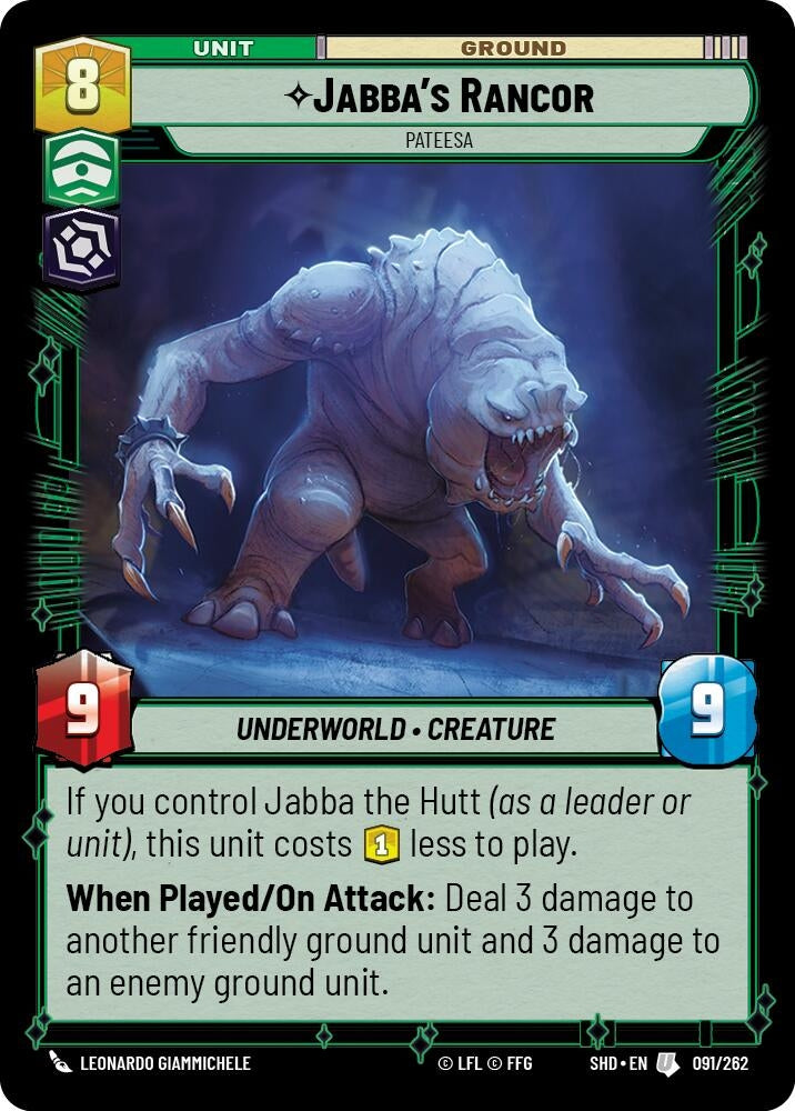 Jabba’s Rancor - Pateesa (91) (SHD) - Star Wars: Unlimited Single