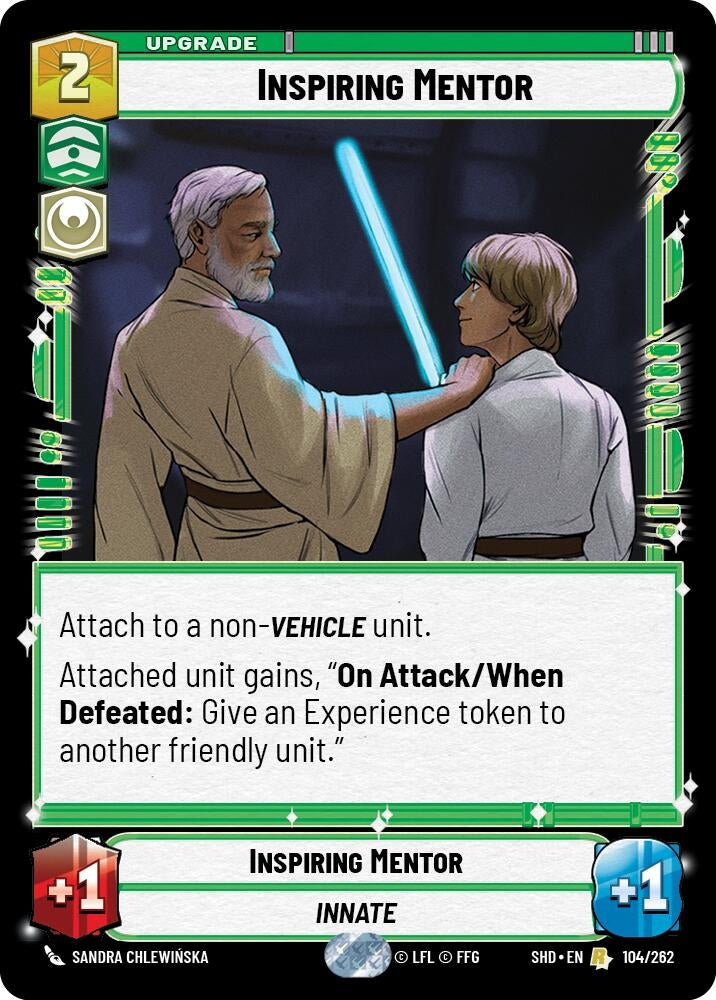 Inspiring Mentor (104) (SHD) - Star Wars: Unlimited Single