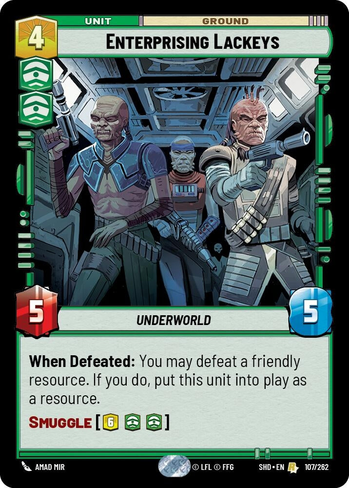 Enterprising Lackeys (107) (SHD) - Star Wars: Unlimited Single
