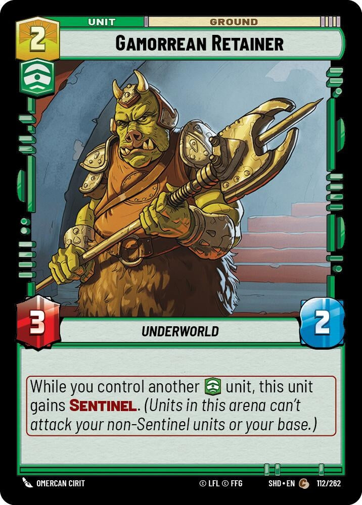 Gamorrean Retainer (112) (SHD) - Star Wars: Unlimited Single