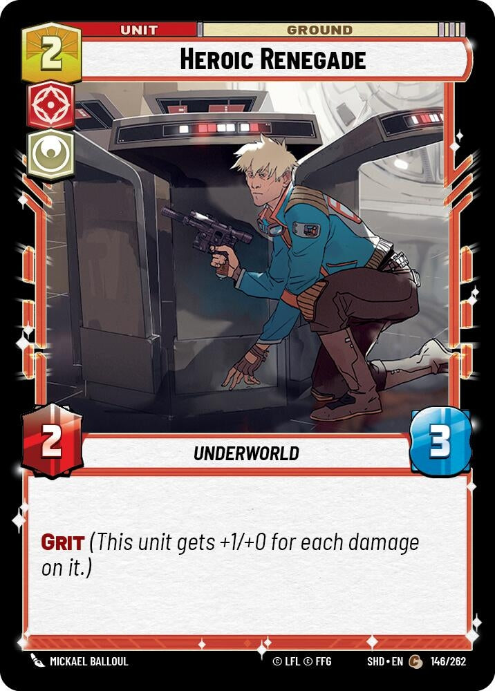 Heroic Renegade (146) (SHD) - Star Wars: Unlimited Single