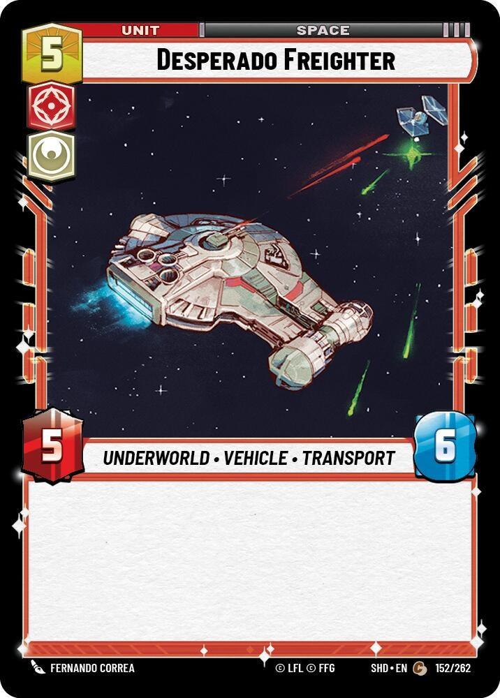 Desperado Freighter (152) (SHD) - Star Wars: Unlimited Single