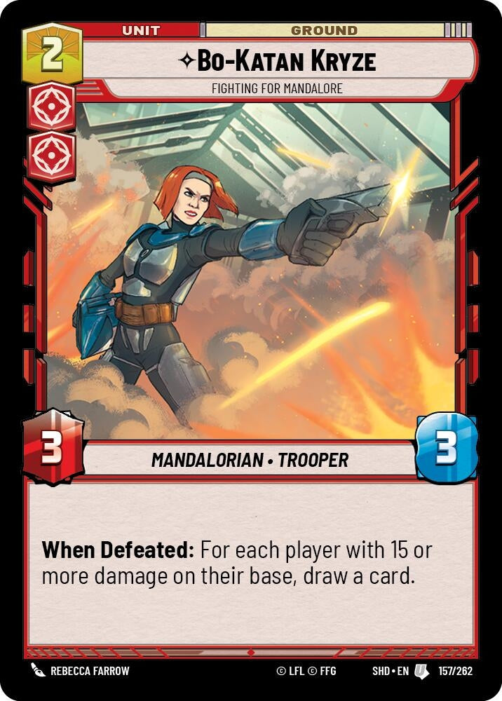 Bo-Katan Kryze - Fighting For Mandalore (157) (SHD) - Star Wars: Unlimited Single