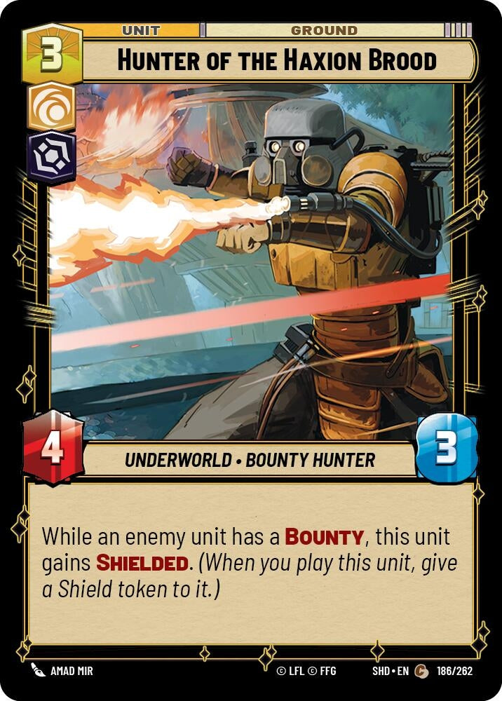 Hunter of the Haxion Brood (186) (SHD) - Star Wars: Unlimited Single