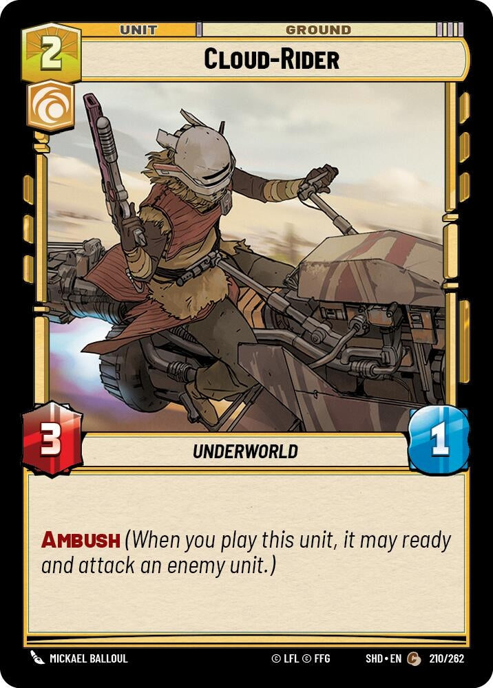 Cloud-Rider (210) (SHD) - Star Wars: Unlimited Single