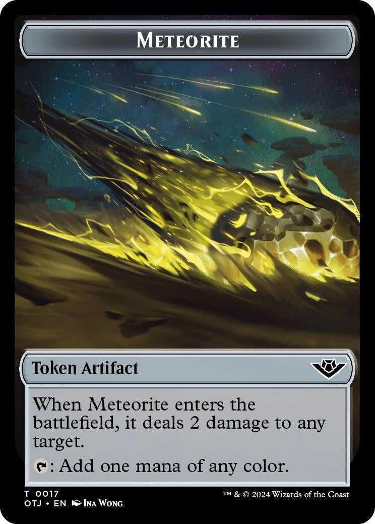 Meteorite // Plot Double-Sided Token (0) [OTJ] - MTG Single