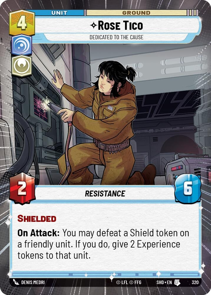 Rose Tico - Dedicated to the Cause (Hyperspace) (320) (SHD) - Star Wars: Unlimited Single