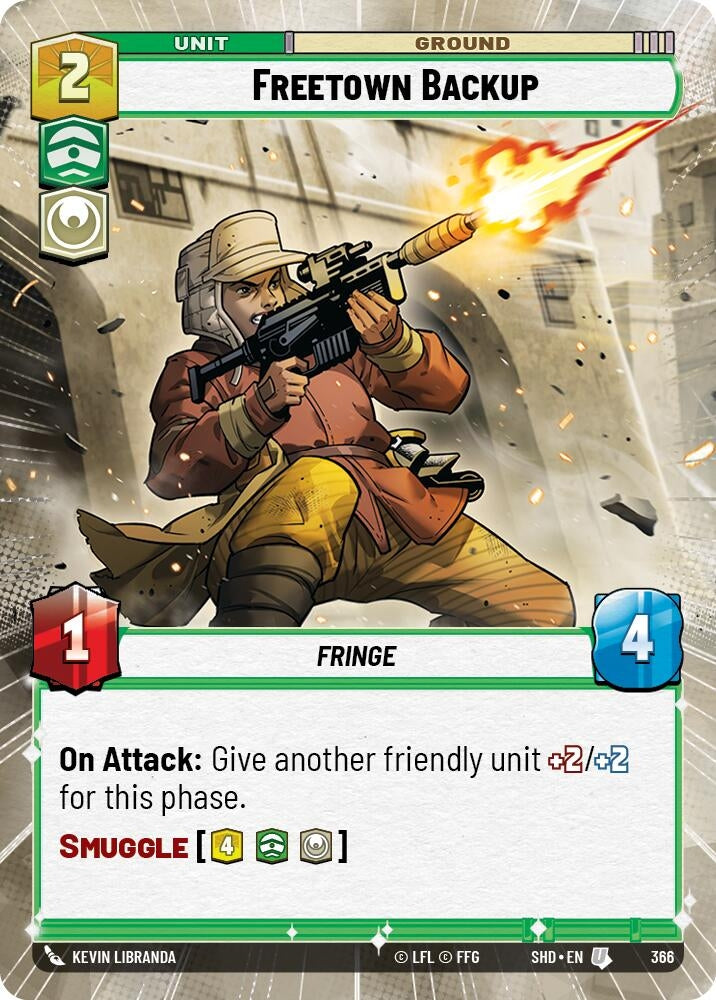 Freetown Backup (Hyperspace) (366) (SHD) - Star Wars: Unlimited Single
