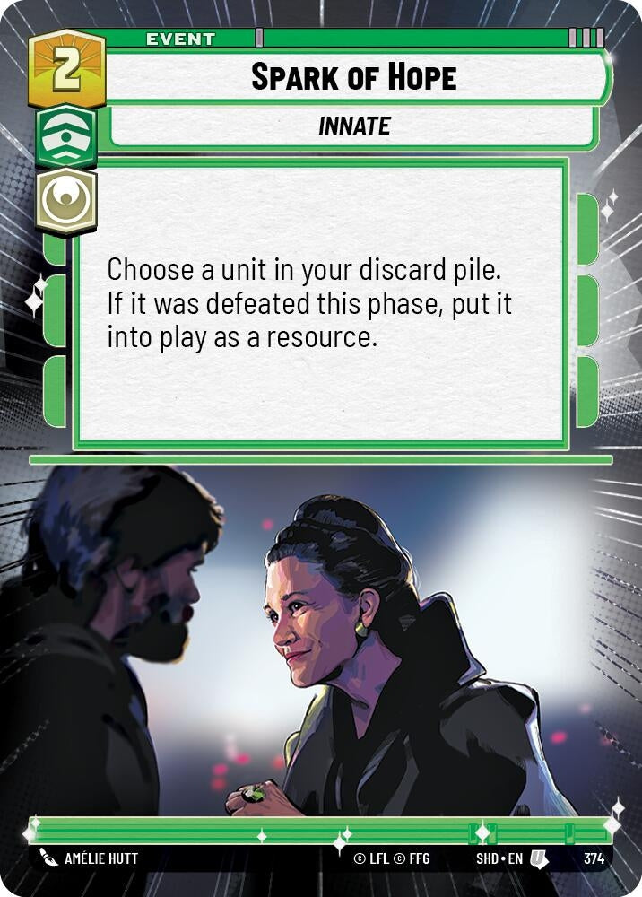 Spark of Hope (Hyperspace) (374) (SHD) - Star Wars: Unlimited Single