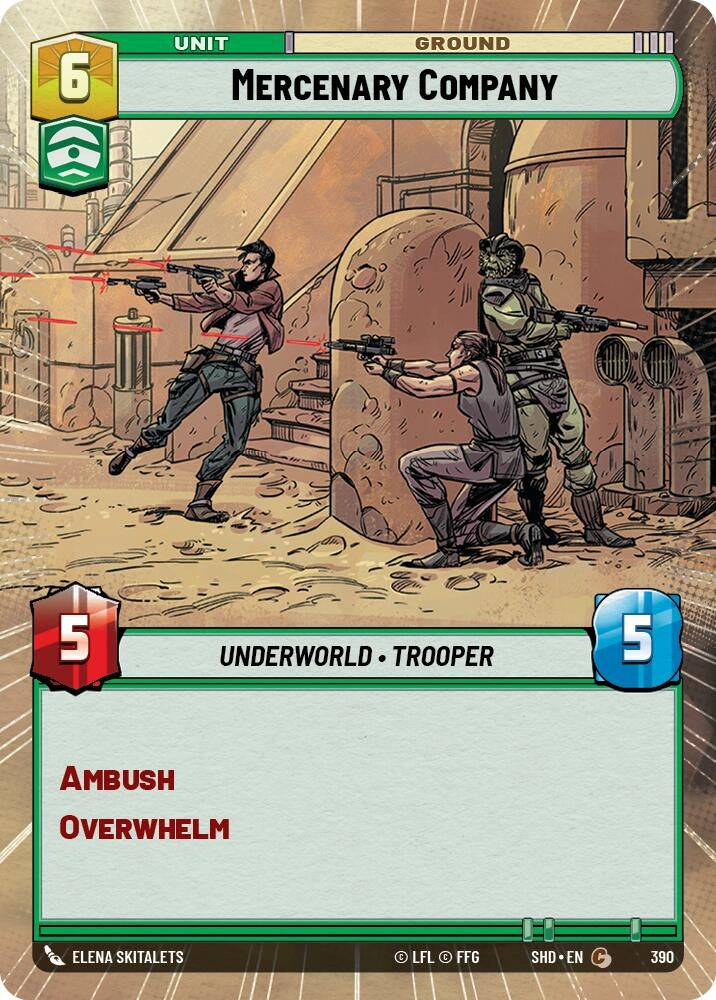 Mercenary Company (Hyperspace) (390) (SHD) - Star Wars: Unlimited Single