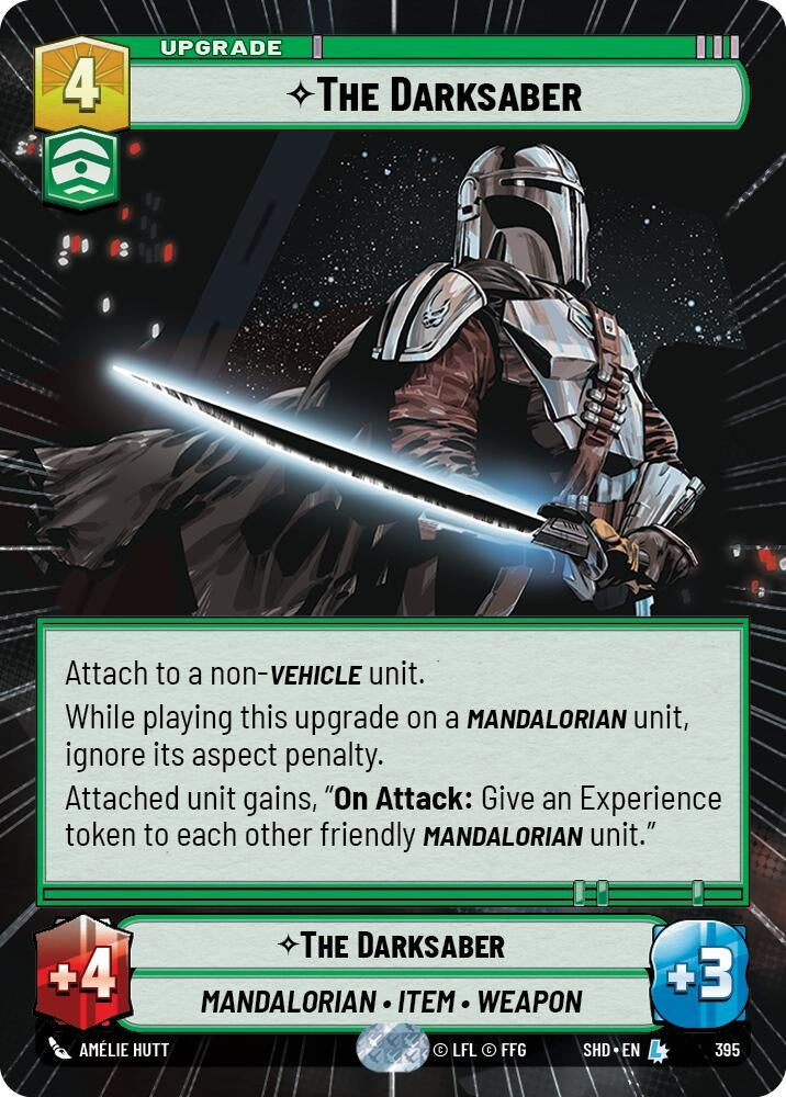 The Darksaber (Hyperspace) (395) (SHD) - Star Wars: Unlimited Single