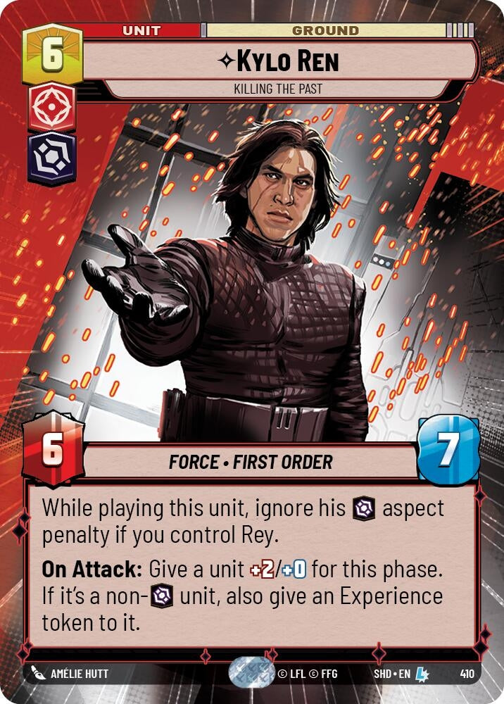 Kylo Ren - Killing the Past (Hyperspace) (410) (SHD) - Star Wars: Unlimited Single