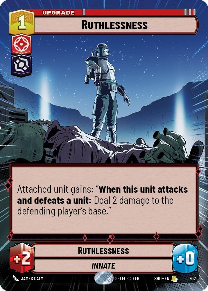Ruthlessness (Hyperspace) (412) (SHD) - Star Wars: Unlimited Single